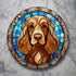 Cocker (Working) Brown Glass Suncatcher Worktop Saver